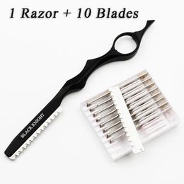 Shavers Hot Stainless Steel Professional Sharp Barber Razor Blade Hair Razors Cut Hair Cutting Thinning Knife Salon Tools