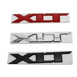 3D Metal Chrome Red Black XLT Emblem Car Badge Rear Trunk Decal For Ford RANGER XLT Stikcer Accessories