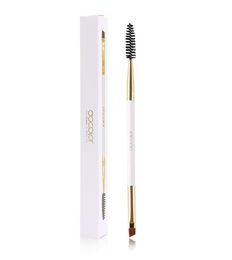 Docolor Eyebrow Brush and Comb Wood Professional Angled Makeup Brush for Eyebrows Synthetic Hair Wooden Make Up9769922