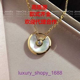 Top Quality Car tires's necklace For women online store Amulet Necklace pure silver white Fritillaria Japanese style light luxury temperamen With Original Box