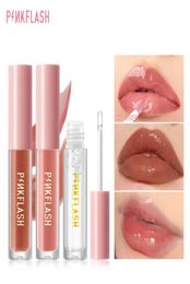 PINKFLASH Lip Gloss Base Gel Ever Glossy Moist Lip039s Tint Shine Shimmer Clear Lipgloss High Hydrate Refresh Skin Care4396339