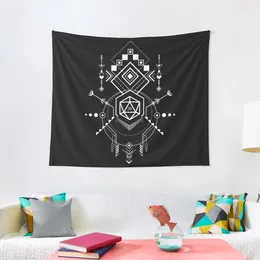 Tapestries D20 Dice Symbols Storyteller Inspired Tabletop RPG Gaming Tapestry Art Mural House Decor