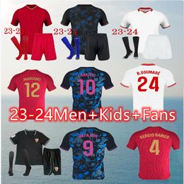 2023 2024 sevillas football club 23 24 jersey final l ocampos suso maillot gudelj k rekik tecatito jong munir rafa mens childrens football jersey boys third away game