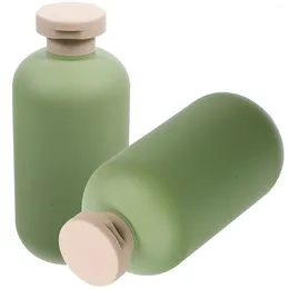 Liquid Soap Dispenser 2 Pcs Gel Shower Bottle Travel Squeeze Bottles Plastic Makeup Jars Pp Toiletries Containers