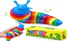 NEW!!! 19CM Toys Slug Articulated Flexible 3D Slugs Toy All Ages Relief Anti-Anxiety Sensory for Children Aldult DD4608664