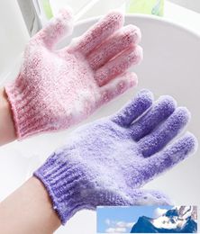 Whole Moisturizing Spa Skin Care Cloth Bath Glove Five Fingers Exfoliating Gloves Face Body Bathing Durable Soft Gloves BC BH08606950