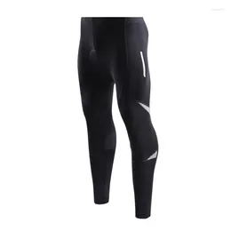 Racing Pants Men's Silicone Seat Reflective Riding Trousers Sports High Elastic Compression Tight Quick-Drying Bicycle Cycling Pant