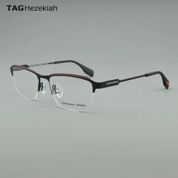 P9801 Business Glasses Frames Men 2024 Eyewear Optical Prescription Frame Women Eyeglasses square Myopia Retro spectacle 240109