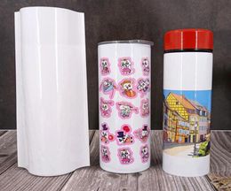 100pcs Lot Sublimation Accessory Shrink Wrap for Sublimation Bottles Heat Shrinkage Film for Thermal Transfer Tumbler Shrink Wrapp2742254