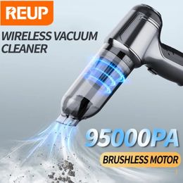 95000Pa Wireless Vacuum Cleaner Strong Suction Handheld Auto Home Car Mini Blowing Integration Set 240109