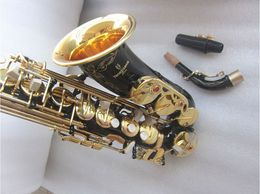 High-end Eb Alto saxophone A-991 Black body gold keys Japanese craft made jazz instrument alto sax with Case