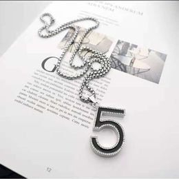 High Quality Designer Necklace Silver Chain Mens Womens Double Ring Necklaces Pendant Skull Tiger with Letter Designer Necklaces 280