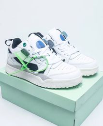 Luxury Sports Shoe Men's Out Of Office Trainers Shoes Mesh Leather Man White Virgil Platform Sole Abloh Sneakers Low-top Leather Casual Walking Hiking Size38-45