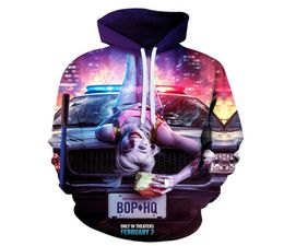 3D Print Quinn Joker Suicide Squad Sweatshirts Hoodie Cosplay Costume Movie Hoodie Coats Men Women New Top1612393