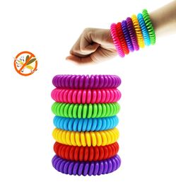 Mosquito Repellent Bracelet Multicolor Pest Control Bracelets Insect Protection Camping Waterproof Spiral Wrist Band Outdoor Indoo1102141