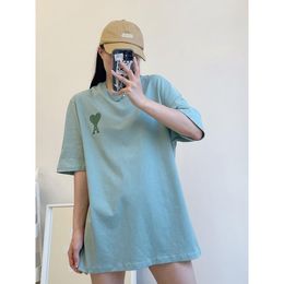 SS New Miri Tees Round Neck Love Towel Embroidered Couple Short sleeved T-shirt for Men and Womens Leisure Sports Thin Loose Versatile Half T-shirts clothes5c