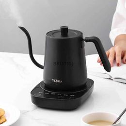 Electric Kettles 110V 220V Electric Coffee Pot 800ml Hot Water Jug Temperature-Control Heating Water Bottle Stainless Steel Gooseneck Tea Kettle YQ240109