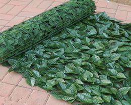 50X100CM Garden Decoration Artificial Plant Leaf Fence Screening Roll UV Fade Protected Privacy Green Wall Landscaping Ivy Lawn4550482