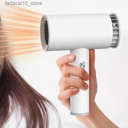 Hair Dryers Portable Profissional Hair Dryer USB Rechargeable ABS Smart Wireless Blow Dryer Home Travel Salon Equipment Hairdryer Diffuser Q240109