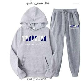 trapstar t shirts brand trapstar printed sportswear men 15 Colours warm two pieces set loose hoodie sweatshirt pants jogging 236