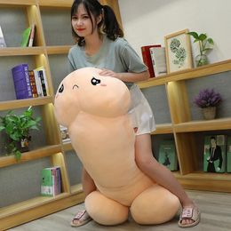 Cute Gaint Long Penis Plush Toy Dick Pillow Sexy Simulation Soft Toy Funny Cushion Valentine's Day Gift Girlfriend Kawaii 240108