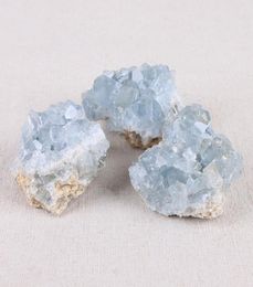 Natural Blue Celestite Mineral Healing Crystal Cluster Irregular Gemstone Home Decoration Specimen Crystal Healing 35cm8372195