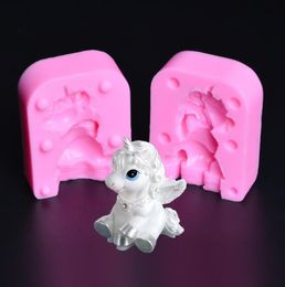 3D unicorn Pegasus fondant cake mold decorating tool Handmade soap mold candle mold DIY clay resin craft mould gift for daughter8499654