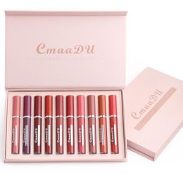 Cmaadu Matte Liquid Lip Gloss Lipstick 3g 10pcs Rouge a levre Lipgloss Waterproof Long Lasting Lipsticks Kit8360576