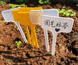 Garden Supplies Large Plastic Plant Labels TType Durable Nursery Garden Markers Tags for Outdoor Indoor Herbs Flowers Vegetable P5697621