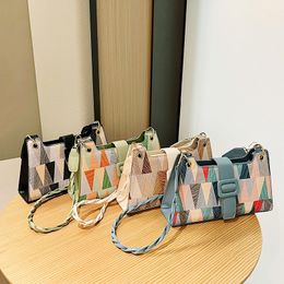 Purse Pu Leather Small Flap Handbag 2023 New Summer Hit Colour Shoulder Bags For Women Chains Crossbody Messenger Bag FMT-4345