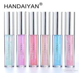 HANDAIYAN 6 Colours Glow Glitter Shimmer Mermaid Lipgloss Lip Tint Moisturising Waterproof Metal Long Lasting Liquid Lip Gloss Lip 3967366