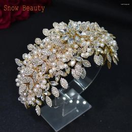 Hair Clips DZ065 Gorgeous Bridal Jewellery Sets Baroque Headband Bride Tiaras And Crowns Earring Fashion Wedding Accessories