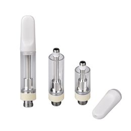 SH205 Atomizers Ceramic Tip TH205 TH210 Thick Oil Atomizer 0.5ml 1.0ml Glass Tank for Wax Thick Oil Disposable Carts Ceramic Coil Cartridges fit 510 Thread Battery