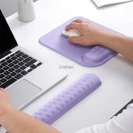 Mouse Pads Wrist Rests Silicone Mouse Pad Gamer Large Keyboard Computer Desk Pad Gaming Wrist Set Wrist Pad for Computer Laptop Macbook AirL240105