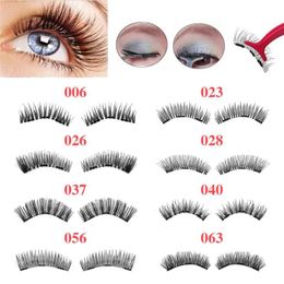 Brushes 4Pcs 3D Mink Eyelashes Natural Thick Long False Eyelashes Wispy Fake Lashes Makeup Extension Eyelashes Maquiagem