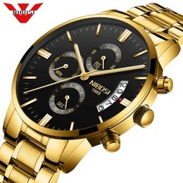 NIBOSI Relogio Masculino Men Watches Luxury Famous Top Brand Men's Fashion Casual Dress Watch Military Quartz Wristwatches Saat 240109