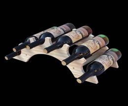 Wooden Wine Rack DIY Assemble Wine Holders Shelf Wood Dome Shape Suitable for el Cellar Bar Club Home7215060