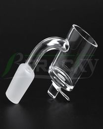 DHL Beracky 25mmOD Flat Top Smoking Quartz Enail Banger With Metal Clips 2mm wall 10mm 14mm 18mm Male Female E Nails For Bongs8953178