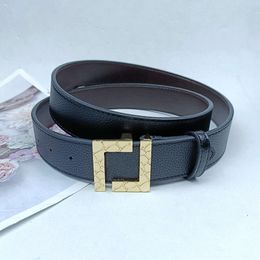 Designer Belt Classic Fashion Casual Letter Glossy Buckle Women Men Belt Width 3.8cm Luxury Leather Business Belt Gift Beautiful