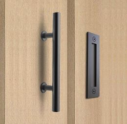 304 Stainless Steel Sliding Barn Door Handle Wood door handle, Black Door Handles For Interior Doors2306277