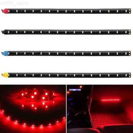 Decorative Lights 1 PCS 30cm LED Strip Lights 12V Waterproof Car Interior Exterior Decoration Atmosphere Flexible Strip Daytime Runnning LampsL240109