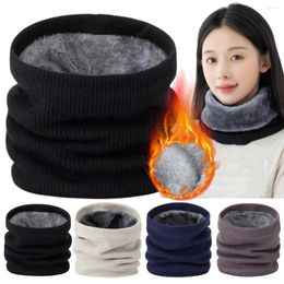 Bandanas Fashion Women Men Knitted Scarf Neck Warmer Sport Face Cover Thick Cold-proof Collar Winter Outdoor Skating Warm Scarves