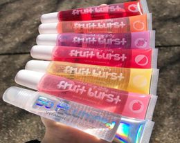 Fruit Burst Lip Oil Scented Lip gloss Plumping gloss Scented Jelly Big Moisturiser Shiny Vitamin E Mineral Oil3577539