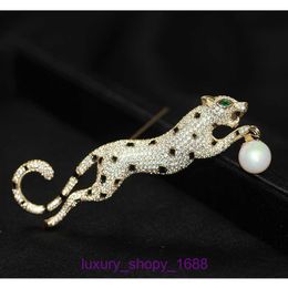 High Quality Car tires's Stainless Steel Designer Necklace Jewellery New high end micro inlaid gold and silver leopard brooch exaggerated With Original Box