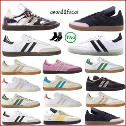 Sambaitiess Basketbol Gazelle Og Sneakers Sports Sıradan Stil Ayakkabıları 2024 Yeni Çıktı Vegan Black White Sakız Erkek Mavi Bej