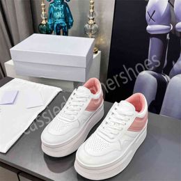 Flat Platform White Sneaker Genuine Leather Chunky Loafers Height Increasing Casual Shoes Women Thick Sole Designer Autumn Shoes