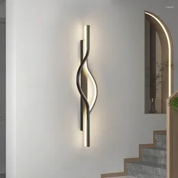 Wall Lamp Modern Strip LED For Living Room Bedroom Bedside Bracket Light Background Sconce Home Decoration Lighting Fixtures