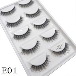 Brushes 27 Style 5 Pairs 10/50/100 Boxes Natural 3d Mink False Eyelashes Makeup Fake Eye Lashes Faux Cils Make Up Beauty Maquiagem