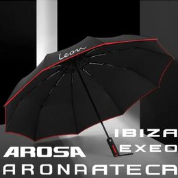 Car Automatic Folding Windproof Sunshade Umbrella For Seat FR IBIZA Leon Arona Ateca Arosa Exeo Toldeo Alhambra Auto Accessories 240109