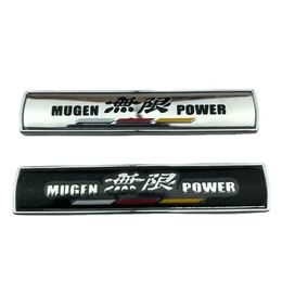 2pcs Aluminium Alloy Mugen Power Badge Emblem Car Body Door Sticker Decal for Honda Accord CITY CIVIC AVANCIER Accssories